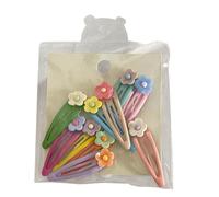 Horquillas coloridas - 10 piezas de pinzas para el de dibujos animados con broches para mujer, horquillas pequeñas, pinzas para el encantadoras con botones de presión | Hermosos tocados para