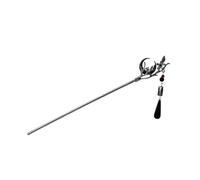 Horquillas con Borlas Horquilla china for el cabello con forma de media luna, cheongsam, Hanfu, tocado, adornos varillas aleación