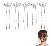 Horquillas con cristales y pedrería - Accesorios para el Cabello de Novia para Mujeres y Niñas - Set de 5 - Elegancia y Brillo para tu Gran Día