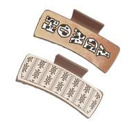 Horquillas De Cabello Clásicas De Occidental, Pinza De Cabello Cuadrada, Pinza De Mandíbula De Sujeción Fuerte Para Mujeres, Diseño Con Impresión Occidental Para Fiesta, Trabajo, Viajes,