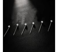 Horquillas de cristal para peinados de boda, juego de 6 piezas, horquillas plateadas con diamantes de imitación