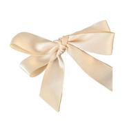 Horquillas de Lazo Satin Bow Hair Clip Girl Cute Sweet Spring Design Jewelry Party AccessoriesBarrette Simple Styling Accessories For Women(White)