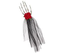 Horquillas de mano de calavera de Halloween, diadema de hueso de mano - Tocado punk de garra de hueso de mano esqueleto | Horquillas de casco de mano de calavera de Halloween, casco de sque