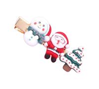 Horquillas de Navidad para niñas, pinza de pelo de Navidad Papá Noel,Lindos pasadores de pelo navideños para niños | Accesorios navideños para el cabello, pasadores navideños para peinar el cabello pa
