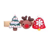 Horquillas de Navidad para niñas, pinza de pelo de Navidad Papá Noel,Lindos pasadores de pelo navideños para niños - Accesorios navideños para el cabello, pasadores navideños para peinar el cabello pa