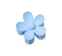 Horquillas de pelo de flor dulce de 7 cm, color sólido mate, horquilla para el pelo, horquilla de tiburón, pinzas para el pelo, accesorios para el cabello (azul claro)