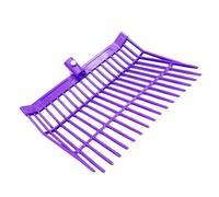 Horquillas de plástico para caballos de 18 dientes en ángulo, para heno, para limpieza y manejo de heno, repuesto para jardinería, ropa de cama ecuestre y granja de malas hierbas