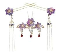 Horquillas for el pelo de boda hechas a mano, Horquilla de boda, Horquillas for el pelo de novia, Accesorios for el cabello Hanfu Horquilla Traje antiguo Accesorios femeninos Tocado Horquilla Conjunto