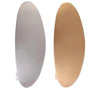 Horquillas francesas para el pelo, grandes y antideslizantes, a la moda, ovaladas, doradas, plateadas, de metal, accesorios para mujeres y niñas