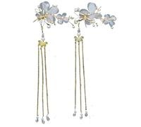 Horquillas MoñO 4pc Elegant Classical Style Dragonfly Traditional HANFU Chinese Tassel Hairpin Headwear Hair Clips