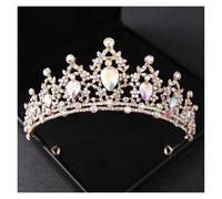 Horquillas MoñO Gold Color Crystal Bridal Tiaras And Crowns Rhinestone Prom Diadem Headband Wedding Hair Accessories Jewelry Crown Tiara(Color-14)