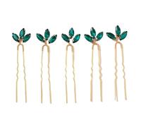Horquillas MoñO Green Crystal Sparkling Hair Comb Set Handmade Rhinestone Pearl Hairpin Wedding Headwear Jewelry Accessories(J7139GGREEN)