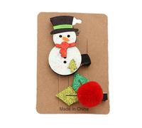 Horquillas navideñas para mujer, juego de pinzas para el pelo navideñas - Decoración navideña con clips de pico de pato,Herramienta de decoración del cabello de colores brillantes para actividades esc