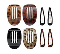 Horquillas Ovaladas De 4 Piezas Y Horquilla Pequeña De 4 Piezas, Horquilla Simple, Aguja De Cabello Deslizante Para Niñas, Tocados Simples Y Herramientas De Aderezo Para El Cabello.