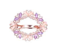 Horquillas para el cabello con diamantes de imitación adornados, pinzas para el cabello de hadas Kawaii, exquisita y hermosa decoración para el cabello para mujeres, niñas, bodas, (299 morado)