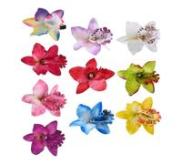 Horquillas para el cabello con flores hawaianas | 10 piezas de decoración bohemia hawaiana artificial | Horquillas Florales Para El Cabello | para Vacaciones, Festivales, Bodas, Viajes, Verano, Primav