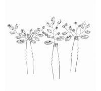 Horquillas para el cabello de boda plateadas pieza de cristal para novia accesorios para el cabello para mujeres y niñas estilo10