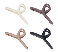 Horquillas para el cabello, juego de pinzas para el cabello, 4 pinzas antideslizantes para mujer, accesorios de pinza de mandíbula de 4.3 pulgadas, suministros para el cabello grueso o largo, rizado o