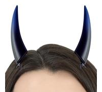 Horquillas para el pelo con cuernos de diablo, cuernos de diablo, disfraz de diablo para mujer, demonio, vampiro, tocado para la cabeza de vampiro, pinzas de pelo de Halloween, divertidos cuernos de