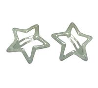 Horquillas para el pelo con diseño de estrella hueca con purpurina, pasadores para el pelo, accesorios para mujeres y niñas, pinzas para el pelo para mujeres, niñas, niños pequeños, color plateado