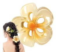 Horquillas para el pelo con flores, pinzas para el pelo con diseño de flores, estilo hawaiano, grandes para el pelo, pinzas antideslizantes para el pelo