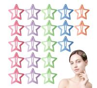 Horquillas para el pelo de estrella pequeña, pinza para el pelo de estrella | Horquillas de pelo de estrella de moda | 20 pinzas de pelo de estrella de colores para el pelo antideslizante para niña