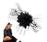 Horquillas para el pelo de Halloween, pinzas para el pelo hechas a mano con esqueleto | Barras rosas para Halloween, Horror festivas, horquillas para el pelo para mujeres y niñas para fiestas de
