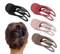 Horquillas para el pelo de pico de pato, horquillas planas de moda | Horquillas elegantes para mujeres y niñas, viajes, trabajo, fiestas, pasadores portátiles