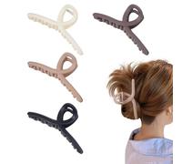 Horquillas para el pelo en forma de garra, 4 unidades de pinzas de garra de estilo mate para decoración, pinzas multifuncionales para el cabello, para mujeres y niñas, para viajes diarios, en