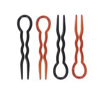 Horquillas para el pelo en forma de U, 150 unidades, pinzas para peinar el cabello en forma de U: ropa mágica de moda para el cabello - Palillos simples para horquillas de mujer (color negro)