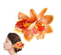 Horquillas para el pelo en hawaiano,Horquillas artificiales de resina orquídea hawaiana,pelo a | para todos los días verano vacaciones cumpleaños boda novia Año Nuevo