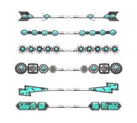 Horquillas para el pelo para mujer, estilo occidental, turquesa, horquillas decorativas para el cabello estilo vaquero del suroeste, horquillas retro Howdy, accesorios para el cabello bohemios (12