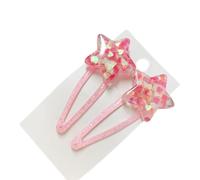 Horquillas para el pelo para niños, con forma de estrella brillante para niños, tocado brillante de los años 2000