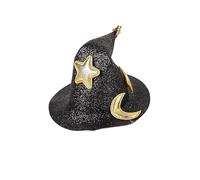 Horquillas para el pelo para sombrero de bruja de Halloween, 2 unidades, mini pasadores para el pelo para mujer, estrella, luna, niñas, accesorios para el cabello para decoración de fiesta de