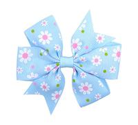 Horquillas Pelo 20pcs / lot impreso de flores arcos con el clip for las niñas Grosgrain Cinta Boutique Boutique CLIP CLIP BARRETTAS ACCESORIOS DE PELO Horquillas(12)