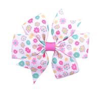 Horquillas Pelo 20pcs / lot impreso de flores arcos con el clip for las niñas Grosgrain Cinta Boutique Boutique CLIP CLIP BARRETTAS ACCESORIOS DE PELO Horquillas(17)