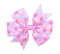 Horquillas Pelo 20pcs / lot impreso de flores arcos con el clip for las niñas Grosgrain Cinta Boutique Boutique CLIP CLIP BARRETTAS ACCESORIOS DE PELO Horquillas(18)