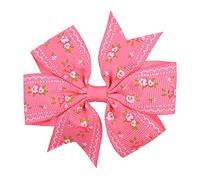 Horquillas Pelo 20pcs / lot impreso de flores arcos con el clip for las niñas Grosgrain Cinta Boutique Boutique CLIP CLIP BARRETTAS ACCESORIOS DE PELO Horquillas(7)