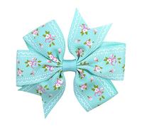 Horquillas Pelo 20pcs / lot impreso de flores arcos con el clip for las niñas Grosgrain Cinta Boutique Boutique CLIP CLIP BARRETTAS ACCESORIOS DE PELO Horquillas(9)