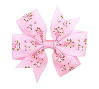 Horquillas Pelo 20pcs / lot impreso de flores arcos con el clip for las niñas Grosgrain Cinta Boutique Boutique CLIP CLIP BARRETTAS ACCESORIOS DE PELO Horquillas(10)