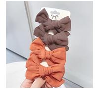 Horquillas Pelo 4pcs / set Fashion Dulce Pein Clips PU Arcos for el cabello for chicas lindas Boutique Cinta Horquillas Horquillas(1)