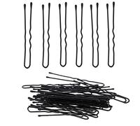 Horquillas Pelo 50 unids/lote Pasadores for el cabello Thin U Forma de U Pelo Black Metal Clips Beauty Hair Care Styling Herramientas Horquillas