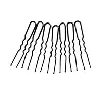 Horquillas Pelo 50 unids Pinzas for el cabello en forma de cabello Pines de pelo negro Metal Play Clips for Bollos, Peinados Updo Horquillas