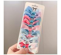 Horquillas Pelo 8pcs / lote Grosgrain Cinta Pelo Bows Clips Print Mini Arcos for Girls Headwear Best Gifts Horquillas(7)