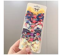 Horquillas Pelo 8pcs / lote Grosgrain Cinta Pelo Bows Clips Print Mini Arcos for Girls Headwear Best Gifts Horquillas(5)