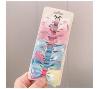 Horquillas Pelo 8pcs / lote Grosgrain Cinta Pelo Bows Clips Print Mini Arcos for Girls Headwear Best Gifts Horquillas(13)
