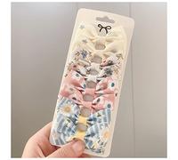 Horquillas Pelo 8pcs / lote Grosgrain Cinta Pelo Bows Clips Print Mini Arcos for Girls Headwear Best Gifts Horquillas(8)
