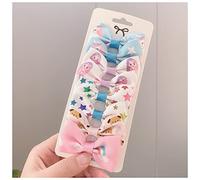 Horquillas Pelo 8pcs / lote Grosgrain Cinta Pelo Bows Clips Print Mini Arcos for Girls Headwear Best Gifts Horquillas(10)