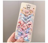 Horquillas Pelo 8pcs / lote Grosgrain Cinta Pelo Bows Clips Print Mini Arcos for Girls Headwear Best Gifts Horquillas(1)