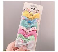 Horquillas Pelo 8pcs / lote Grosgrain Cinta Pelo Bows Clips Print Mini Arcos for Girls Headwear Best Gifts Horquillas(14)